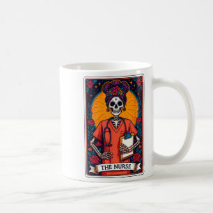 De Verpleegster Skelet Tarotkaart Grappige Verpleg Koffiemok