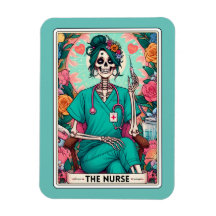 De Verpleegster Tarot Kaart Magnet
