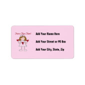 De verpleegsters hebben de T-shirts en de Giften Etiket (Voorkant)