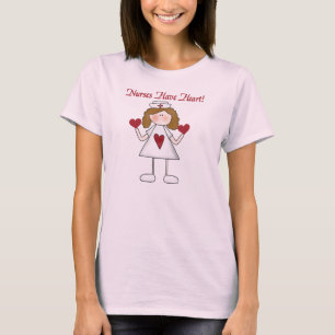 De verpleegsters hebben de T-shirts en de Giften v