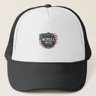 De verpleegstersweek 2026 patriottisch vintage Des Trucker Pet