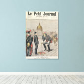 De verrader De afbraak van Alfred Dreyfus Canvas Afdruk (Insitu (Houten vloer))