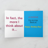 De Verrassing van de moederdag Kaart (Binnen)