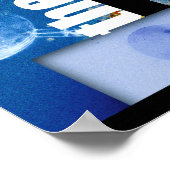 de verre kant van de maan poster (Hoek)