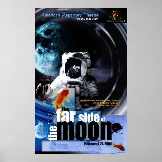 de verre kant van de maan poster (Voorkant)