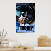 de verre kant van de maan poster (Keuken)