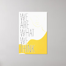 De Verrekte Druk van het Canvas met Inspirerend Be