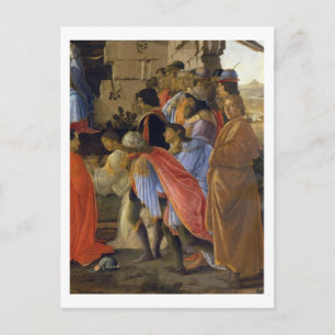 De verrijking van de Magi, detail van het schilder Briefkaart