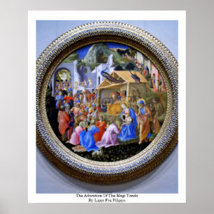 De verrijking van de Magi Tondo door Lippi Fra Fil Poster