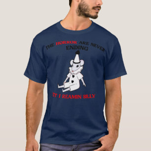 De verschrikkingen eindigen nooit met een handgema t-shirt