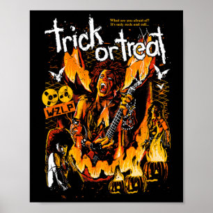 De verschrikkingen van Halloween Trick or treat Poster