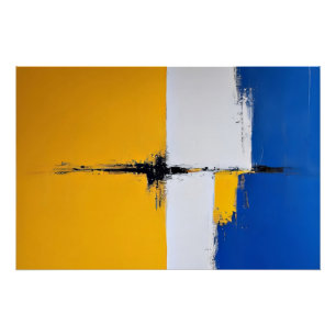 De versmelting van kleuren perfect poster