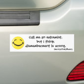 De versnippering is verkeerd. bumpersticker (Op auto)