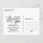 De Verticale Foto van de Bekleding van de afzettin Aankondigingskaart (Achterkant)