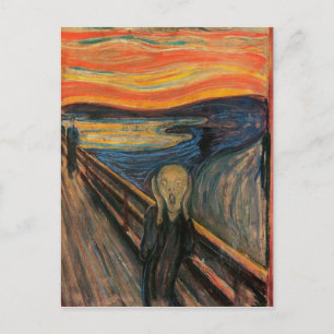 De vertoning van Edvard Munch Briefkaart