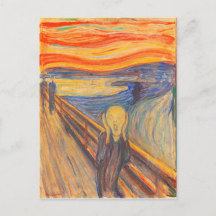 De vertoning van Edvard Munch Briefkaart