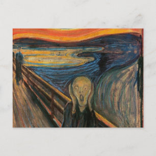 De vertoning van Edvard Munch Briefkaart