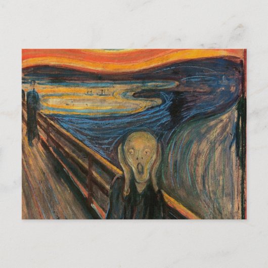 De vertoning van Edvard Munch Briefkaart (Voorkant)