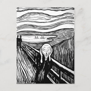 De vertoning van Edvard Munch Briefkaart