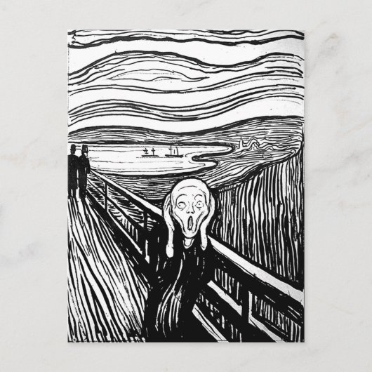 De vertoning van Edvard Munch Briefkaart (Voorkant)