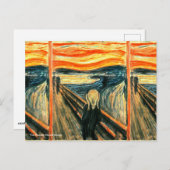 De vertoning van Edvard Munch Briefkaart (Voorkant / Achterkant)