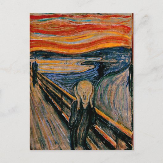 De vertoning van Edvard Munch Briefkaart (Voorkant)