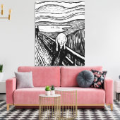 De vertoning van Edvard Munch Canvas Afdruk (Insitu (Woonkamer))