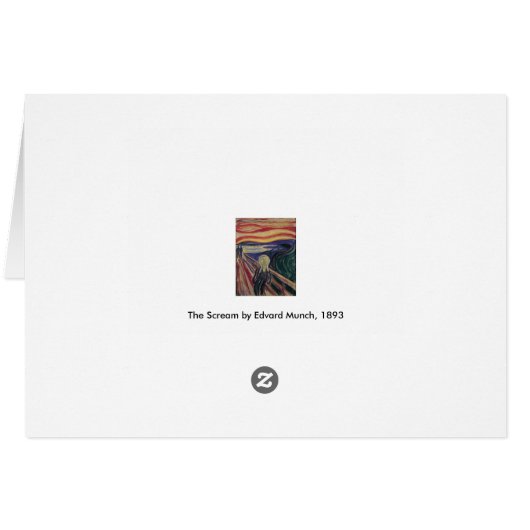 De vertoning van Edvard Munch,  expressionisme (Achterkant Horizontaal)