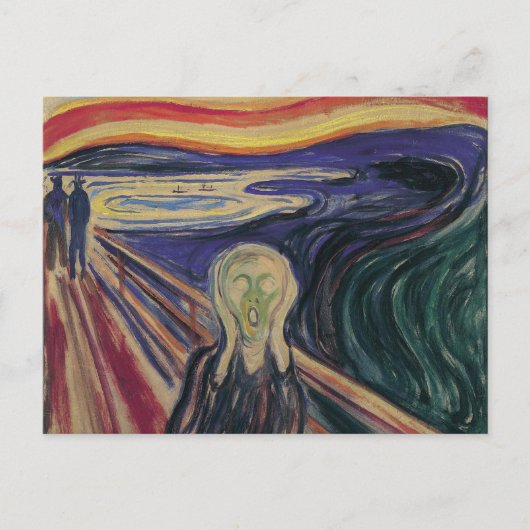 De vertoning van Edvard Munch, expressionisme Briefkaart (Voorkant)