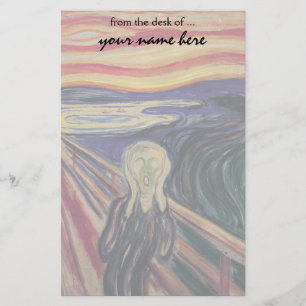 De vertoning van Edvard Munch,  expressionisme Briefpapier