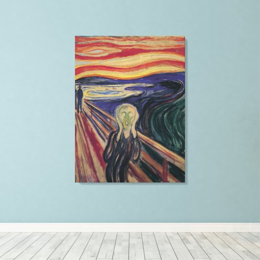 De vertoning van Edvard Munch,  expressionisme Canvas Afdruk (Insitu (Houten vloer))