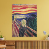 De vertoning van Edvard Munch,  expressionisme Canvas Afdruk (Insitu (Woonkamer))
