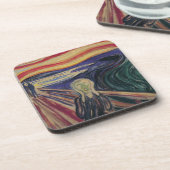 De vertoning van Edvard Munch, expressionisme Drankjes Onderzetter (Linkerzijde)