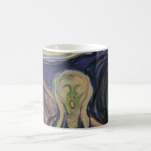 De vertoning van Edvard Munch, expressionisme Koffiemok
