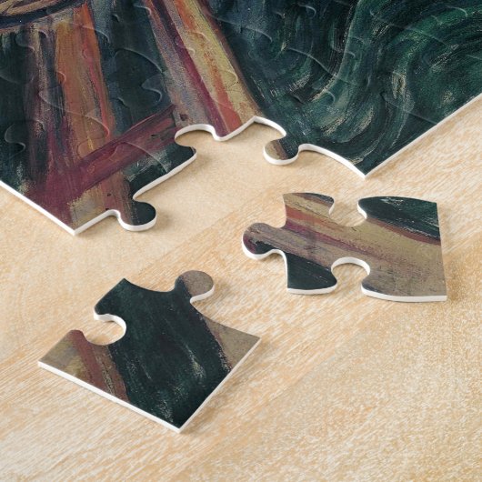 De vertoning van Edvard Munch,  expressionisme Legpuzzel (Zijkant)
