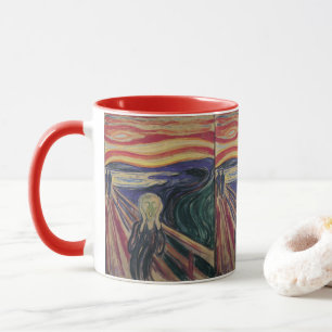 De vertoning van Edvard Munch, expressionisme Mok