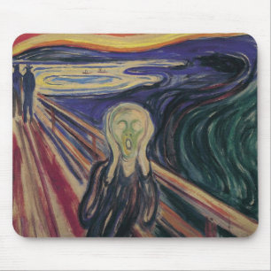 De vertoning van Edvard Munch, expressionisme Muismat