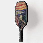 De vertoning van Edvard Munch, expressionisme Pickleball Paddle (Links)
