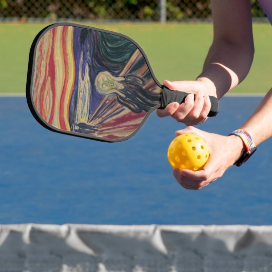 De vertoning van Edvard Munch, expressionisme Pickleball Paddle (Insitu)