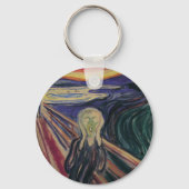 De vertoning van Edvard Munch, expressionisme Sleutelhanger (Achterkant)