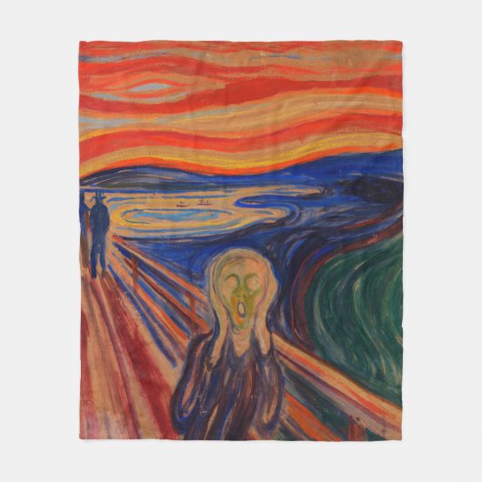 De vertoning van Edvard Munch Fleece Deken (Voorkant)