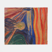 De vertoning van Edvard Munch Fleece Deken (Voorkant (Horizontaal))