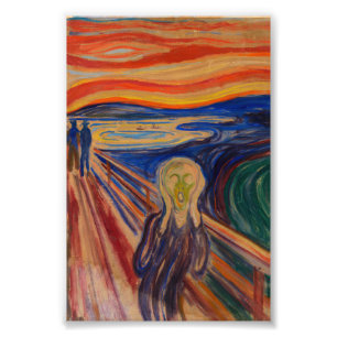 De vertoning van Edvard Munch Foto Afdruk