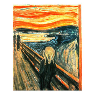 De vertoning van Edvard Munch Foto Afdruk
