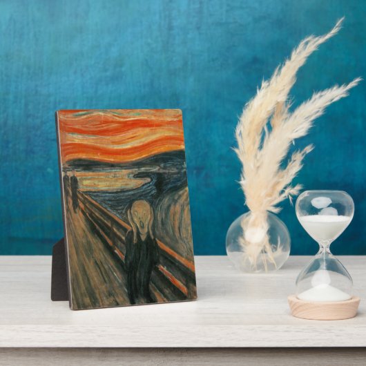 De vertoning van Edvard Munch Fotoplaat (Zijkant)