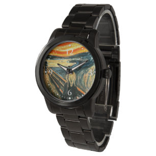 De vertoning van Edvard Munch Horloge
