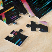 De vertoning van Edvard Munch Jigzaag Puzzle Legpuzzel (Zijkant)