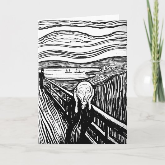 De vertoning van Edvard Munch Kaart (Voorkant)