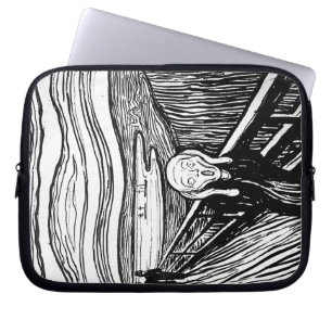 De vertoning van Edvard Munch Laptop Sleeve