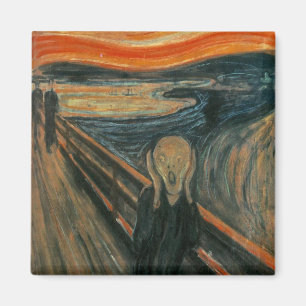 De vertoning van Edvard Munch Magneet